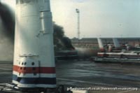 SRN4 The Prince of Wales (GH-2054) destroyed by fire at Dover